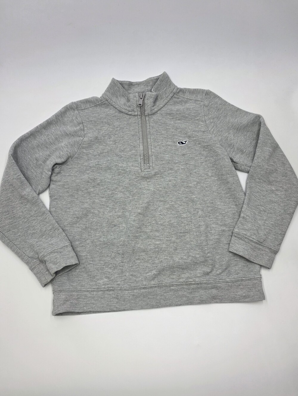 Vineyard Vines boys' gray 1/4 zip pullover size 7